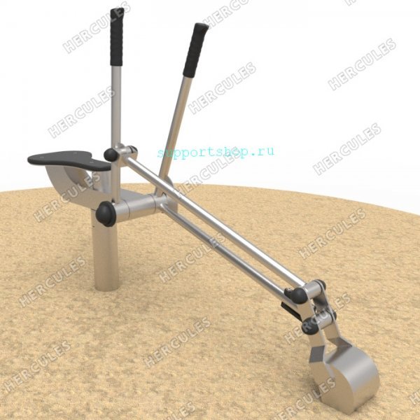 Песочный экскаватор стационарный (нержавеющая сталь)