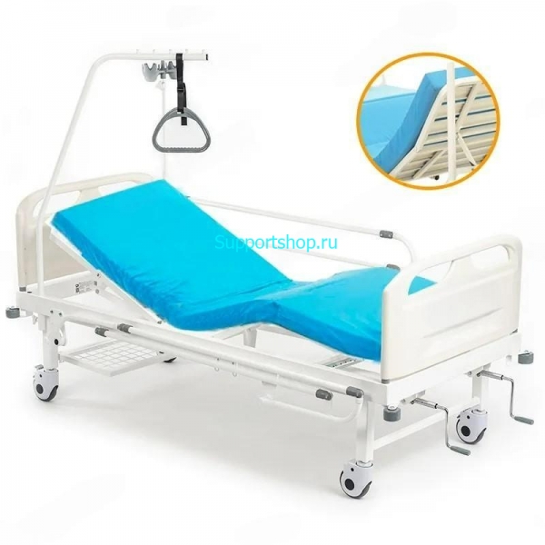 Медицинская пятисекционная функциональная кровать с изломом спинной секции DM-370 (5+) RF