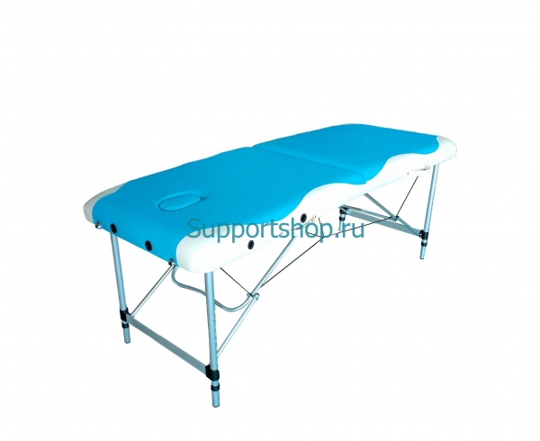 Массажный стол DFC NIRVANA Elegant, 186 x 70 см, толщина 5 см, бело-голубой