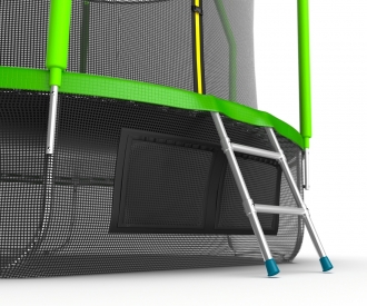 Батут с внутренней сеткой и лестницей EVO JUMP Cosmo 10ft (Green) + Lower net