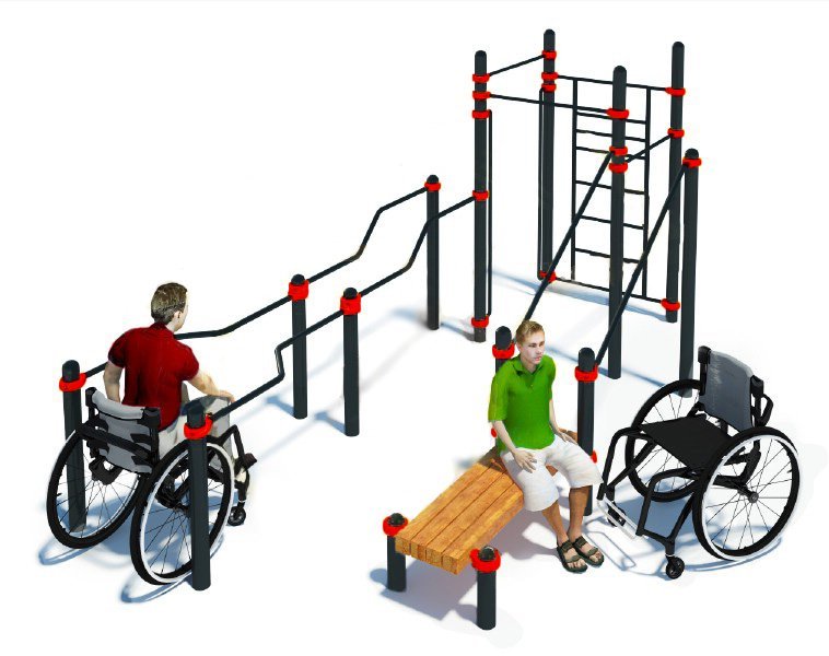 Комплекс для инвалидов-колясочников TRANING W-7.03