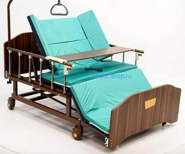 Кровать механическая с переворотом, т/у, матрасом и со столиком BLY-1 (REMEKS XL) (120  см)