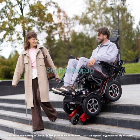 Электроколяска вездеход ступенькоход Caterwil GTS 4WD