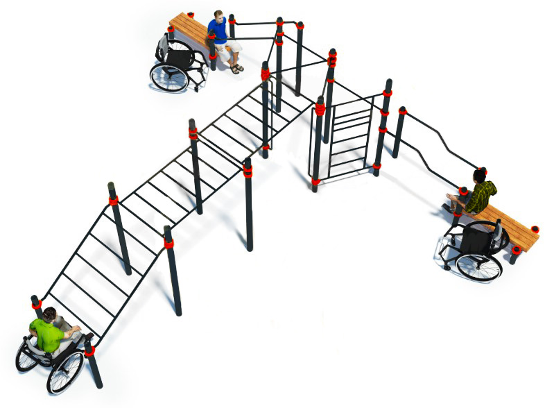 Комплекс для инвалидов-колясочников ADVANCED SUPER W-7.01