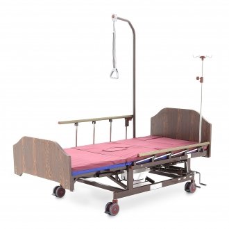 Кровать механическая Med-Mos Е-45А (ММ-5128Н-01/5124Д-01) с боковым переворачиванием, туалетным устройством и функцией «кардиокресло»