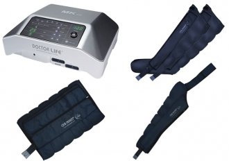 Аппарат для лимфодренажа MARK 400 + манжеты для ног + пояс для похудения + манжета на руку