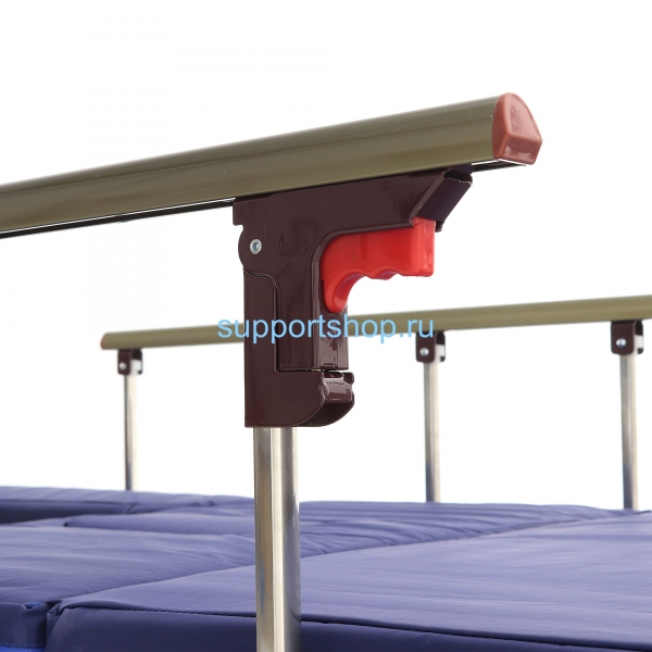 Кровать механическая Med-Mos YG-6 (ММ-2624Н-06/2124Н-04) ЛДСП с функцией «кардиокресло», туалетным устройством (матрас в комплекте)