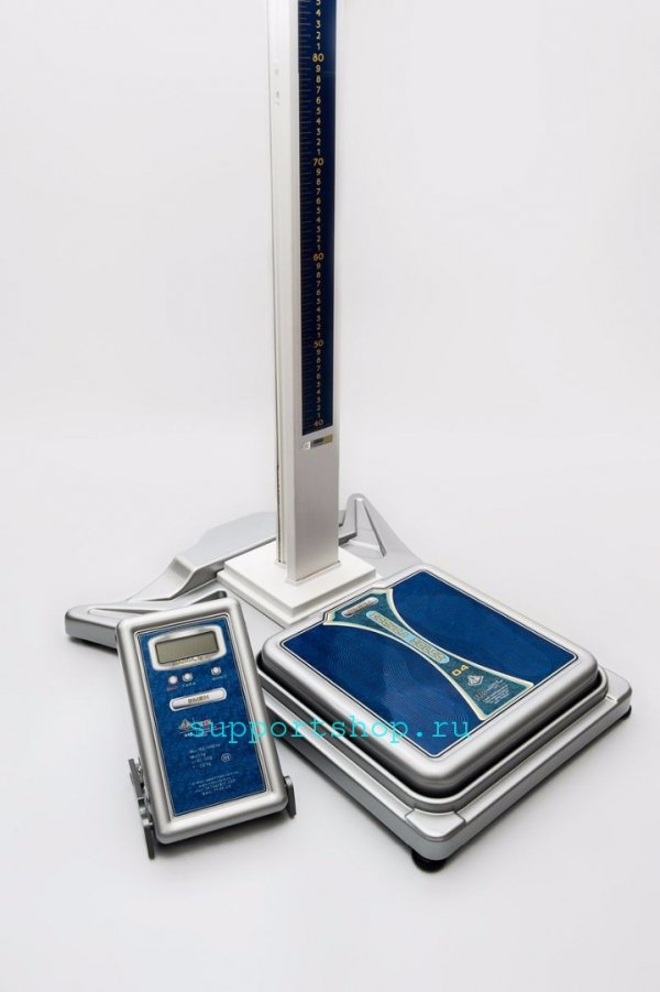 Ростомер РП с весами напольными медицинскими электронными ВМЭН (Питание от батареек)