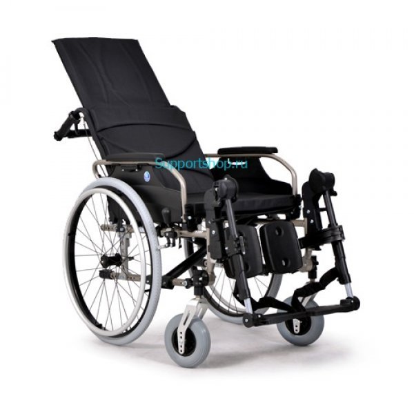 Кресло-коляска инвалидная механическая Vermeiren V300+30° с регулируемыми подножками и удлинением спинки