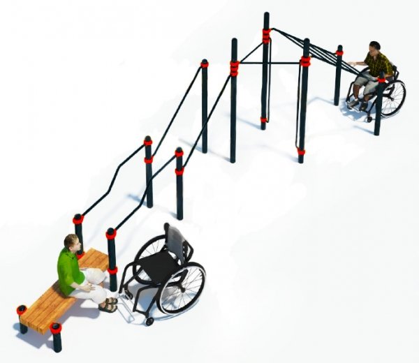 Комплекс для инвалидов-колясочников STRONG W-7.09