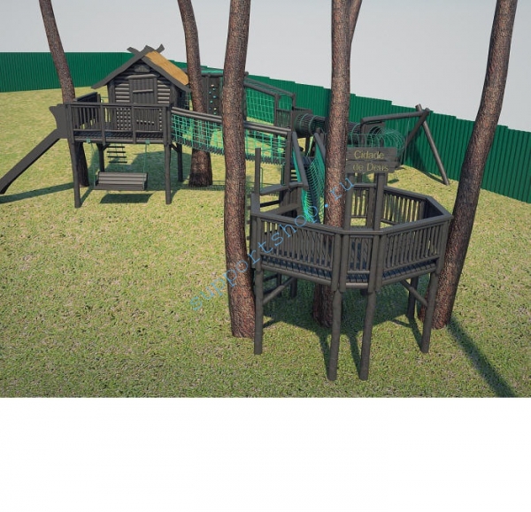 Детская игровая площадка Домики в лесу