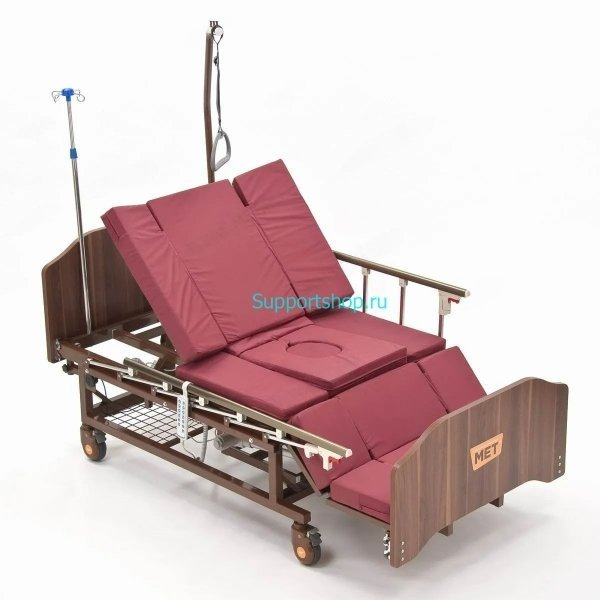 Кровать функциональная медицинская электрическая EVA, с полным переворотом, с туалетом, с «ушками»