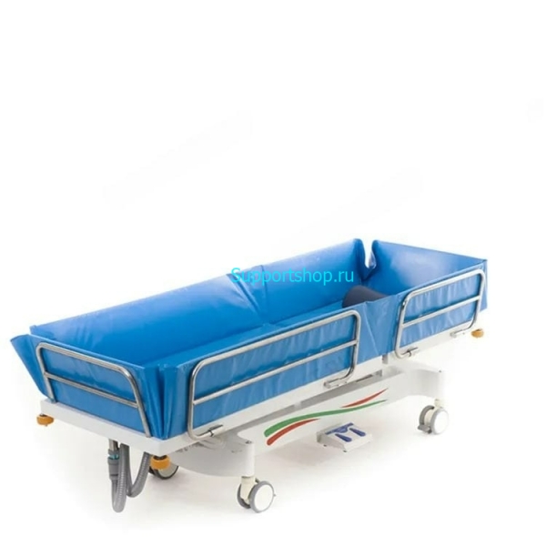Тележка-каталка для мытья пациентов E-POOL с электроприводом регулировки высоты и аккумулятором
