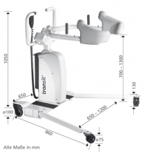 Подъемник для вертикализации инвалидов передвижной с электроприводом Aacurat Standing UP 800