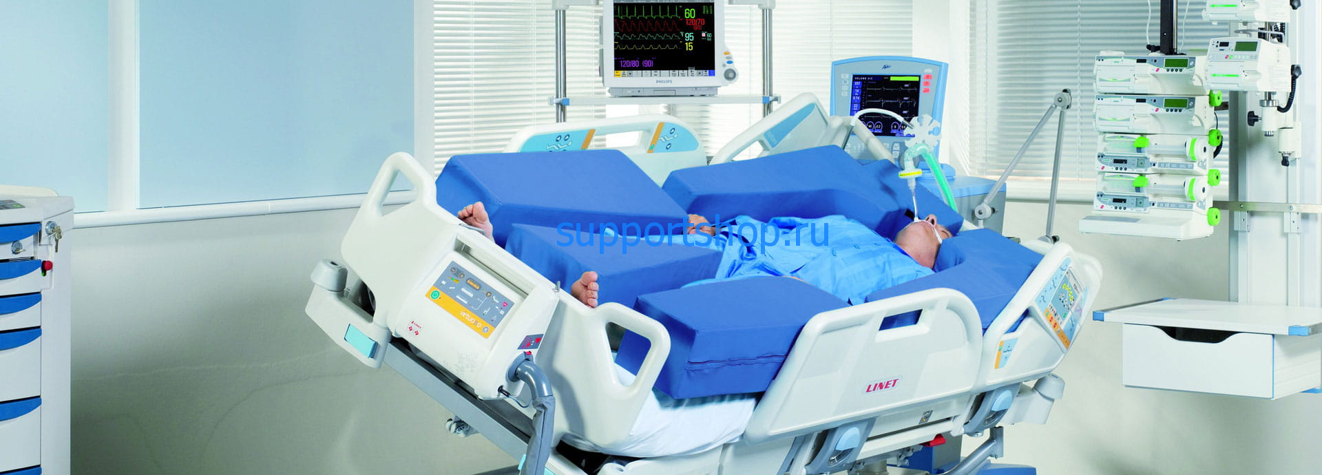 Кровать для отделений реанимации и интенсивной терапии Linet Multicare