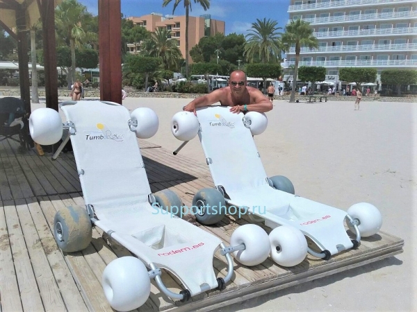 Кресло-коляска пляжная плавающий шезлонг Tumboroller экслюзив