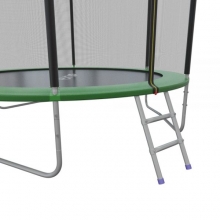 Батут с внутренней сеткой и лестницей EVO JUMP External 8ft (Green)