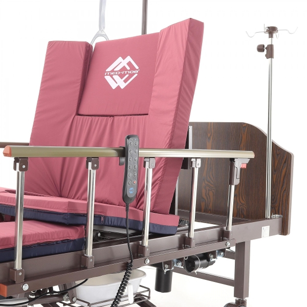 Кровать электрическая Med-Mos YG-3 (МЕ-5228Н-13) с боковым переворачиванием, туалетным устройством и функцией «кардиокресло»