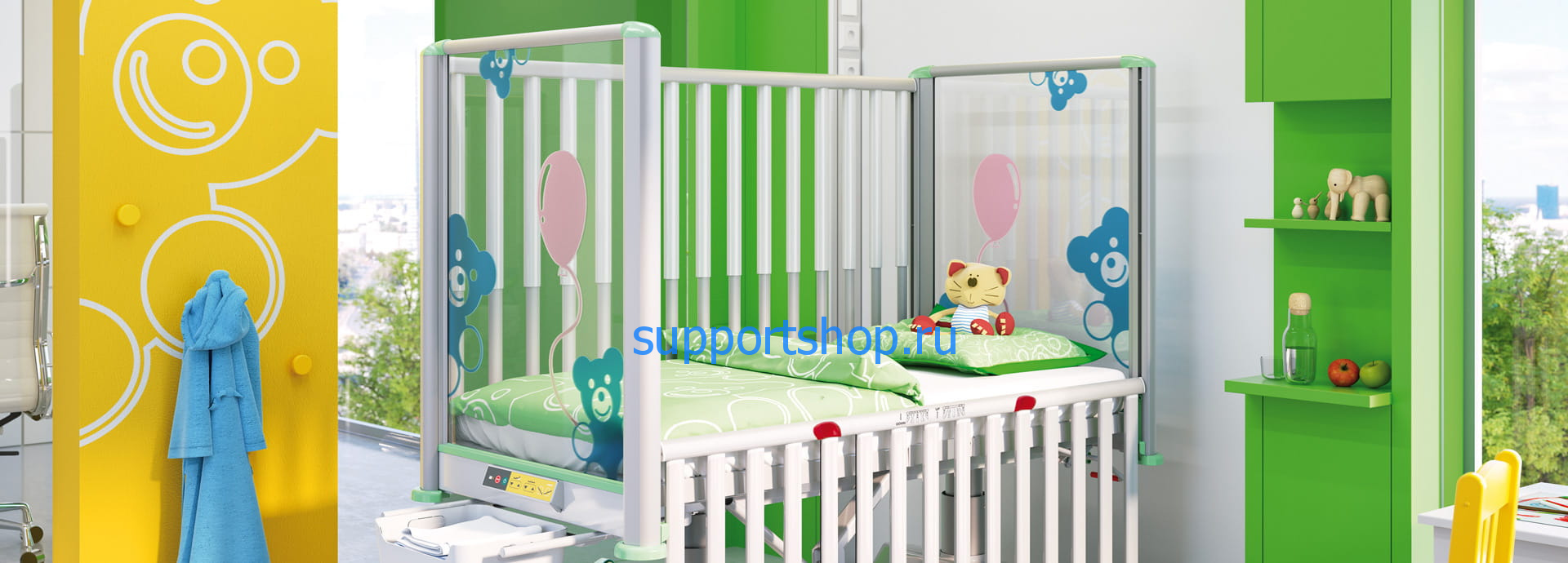 Детская медицинская кровать Linet Tom 2